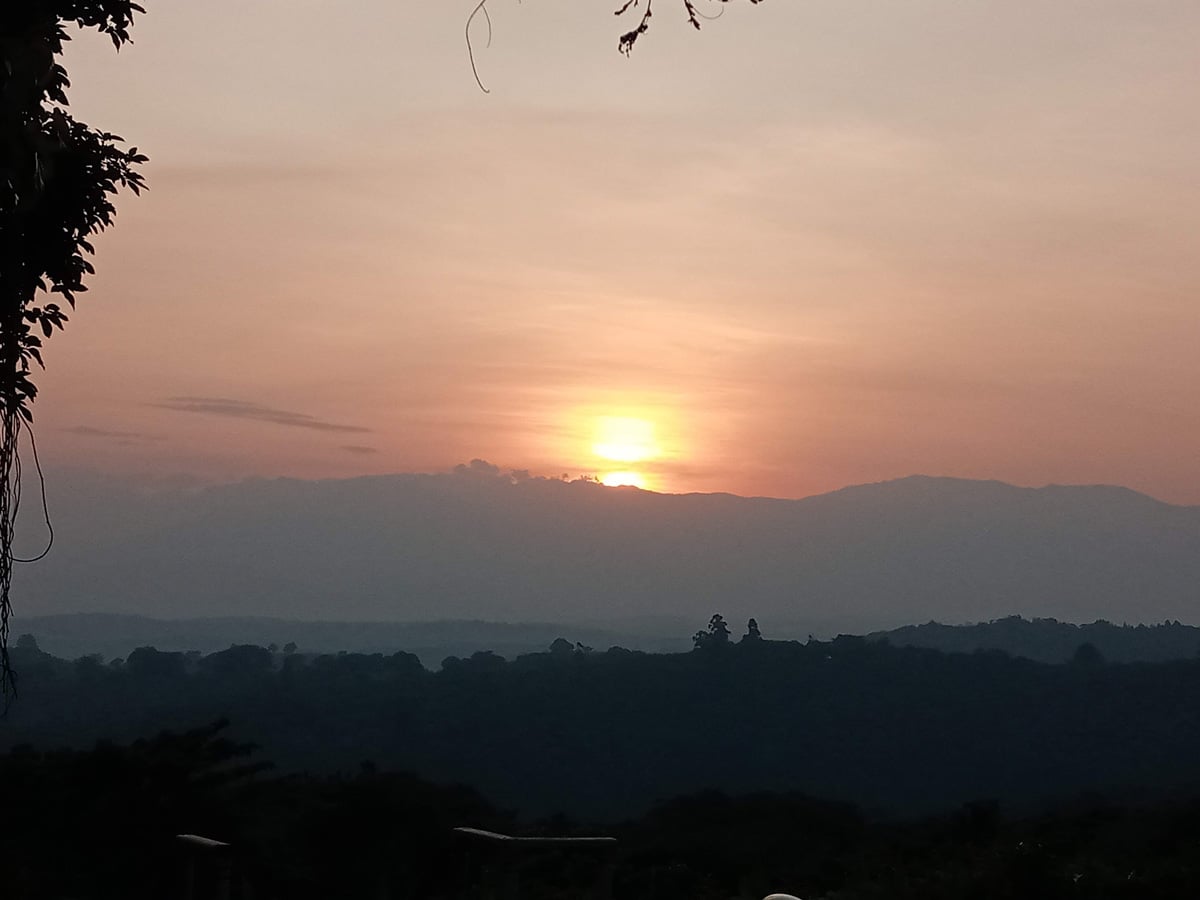 Mountains of the Moon Rwenzori mountain sunset